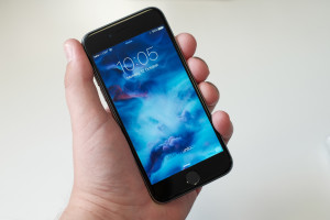holding a phone 